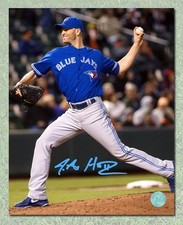 JA Happ Toronto Blue Jays Autographed Baseball Pitcher 8x10 Photo