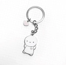 NEW The Coffee Monsterz Co TCMC Classic Emoti Keychain/Keyring with Heart Charm