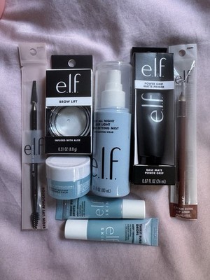 Lot of 8 elf Full Size + Minis Kit Travel Hydrating Skincare Makeup Primer Brow