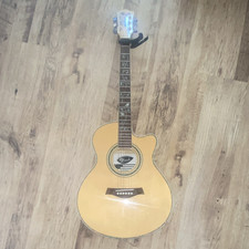Lindo Electro-Acoustic Cutaway Grand Auditorium Guitar Natural 6-String RH