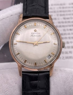 Zenith Automatic Vintage Men's Watch 2542PC Cal. 20 Micron Gold Plated 33mm