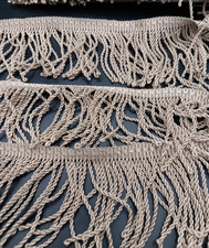 Gold Chainette Fringe, 3" Wide, 10 Yards.