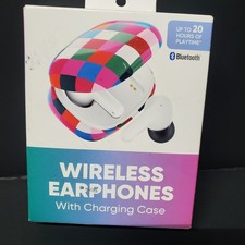 Vivitar Wireless Earphones with Charging Case - Bluetooth, USB-C, 20 Hrs