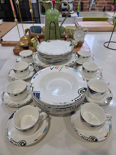 Vintage Build or Replace Set Mikasa Ultima + HK232 Headline Design Dinnerware