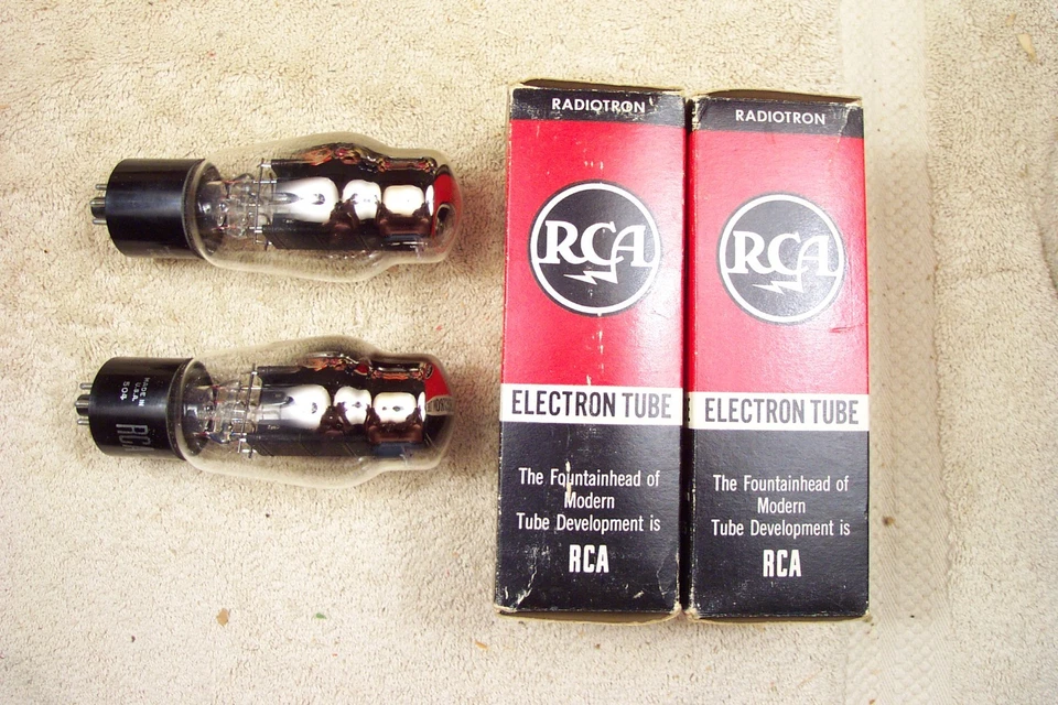 Two, NEW in box, RCA, 5U4G tall, shouldered glass, match date pair, 5U4G, 5U4GB - Image 1 of 4