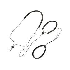Scuba Diving Adjustable Wrist Lanyard 3-Pack Bundle, Black