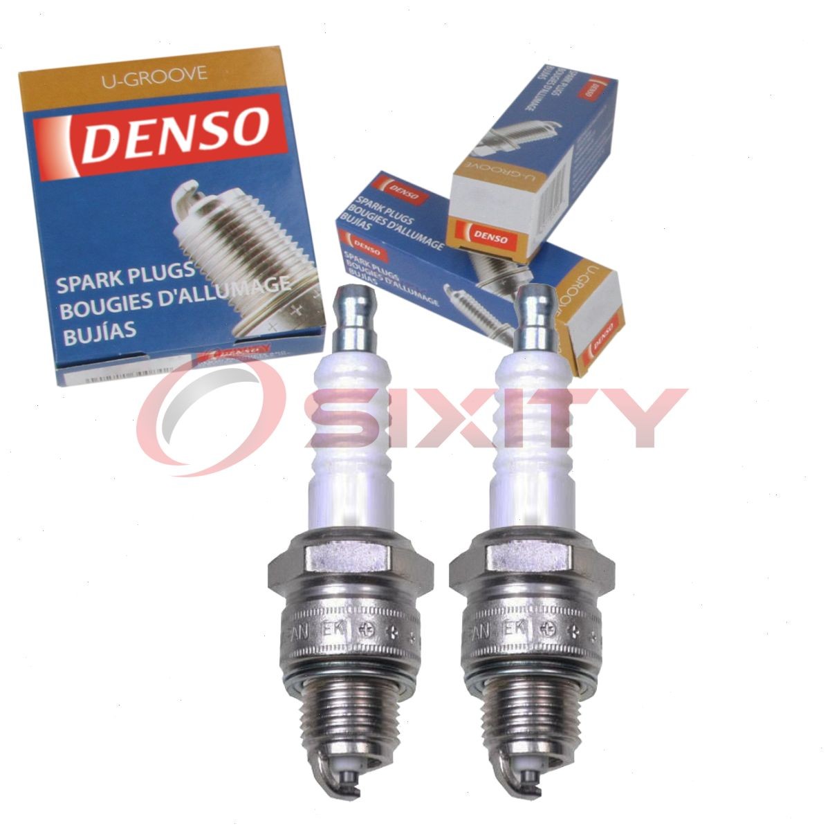 2 pc DENSO 4192 Standard U-Groove Spark Plugs for W16FPR-U 6222 Ignition tc