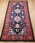 Brand New with Tags Handmade Wool Hook Rug Herizz Runner 2.6x6' MSRP $675 — photo 1