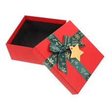 Christmas Candy Box Paper Treat Box with Ribbon for Xmas Party Favors Holiday