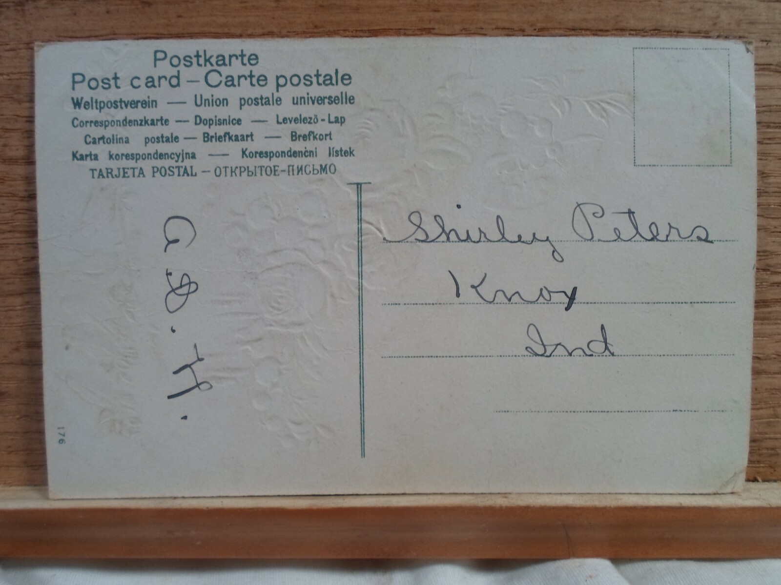 North Judson Ind Indiana, floral glitter , early postcard eBay