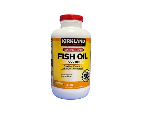 Kirkland Signature Omega-3 Fish Oil 1000 mg 400 ct. Softgels Vitamin