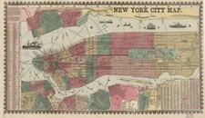 Home Wall Art Print - Vintage Map Poster - NEW YORK CITY 1916 - A4,A3,A2,A1,A0
