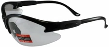 Global Vision Safety Shop Glasses Black Frame Clear Lens
