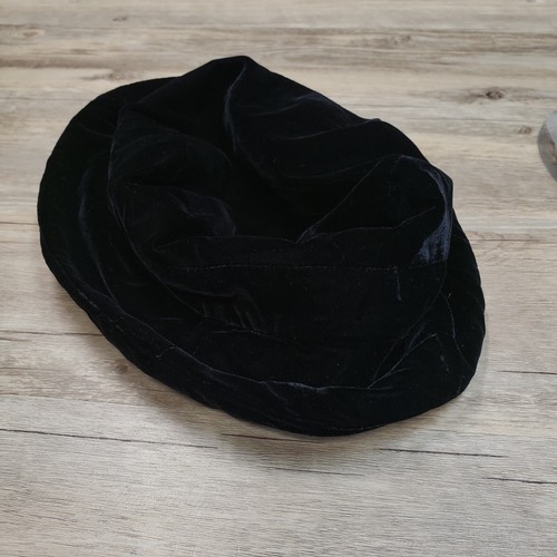Vintage GAP Bucket Hat Womens S/M Black Velvet Unstructured - Picture 7 of 7