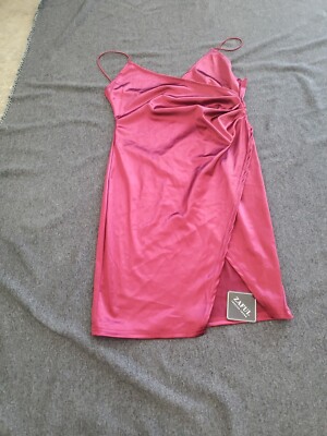 ZAFUL FOREVER YOUNG size Large Berry Spegetti Strap Dress NWT