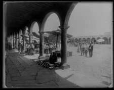 Market,arcades,shopping,Aguascalientes,Mexico,Detroit Publishing Company,1880