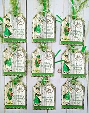 9 St. Patty's Day Handmade Gift Tags Scrapbooks Junk Journals Parties Crafts