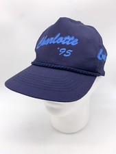 Vintage Headmaster Charlotte 95  Baseball Hat Cap Snapback Blue