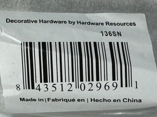 QTY 10 - Hardware Resources Naples Pull 5 3/8” 136SN LOT - Picture 2 of 3