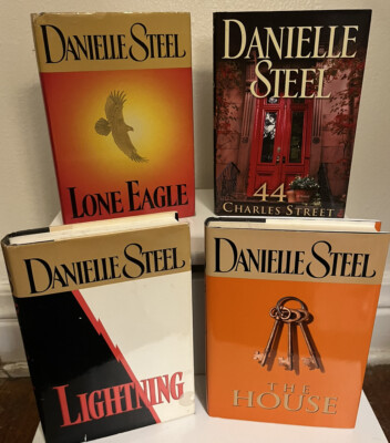 Lot of 4 Danielle Steel hardback Books Novels