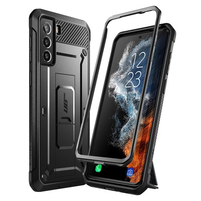 Case for Samsung S22 Shockproof Case Kickstand Supcase Unicorn Beetle Pro Black