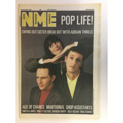 NEW MUSICAL EXPRESS NME MAGAZINE 22 NOVEMBER 1986 BILLY OCEAN  LS