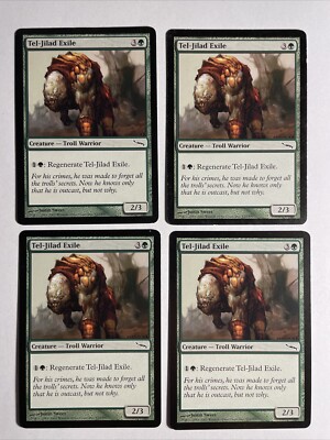 4x Mtg Mirrodin Tel-Jilad Exile PL/NM Magic The Gathering