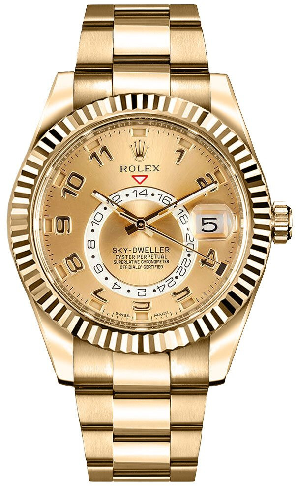 Rolex Sky-Dweller 18kt Yellow Gold Saros Annual Calendar Dual