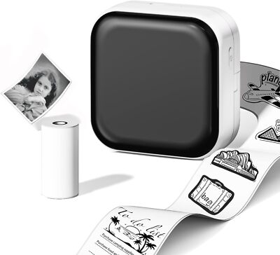 Phomemo M02X Mini Pods Printer Sticker Printer Inkless Pocket Photo Printer US