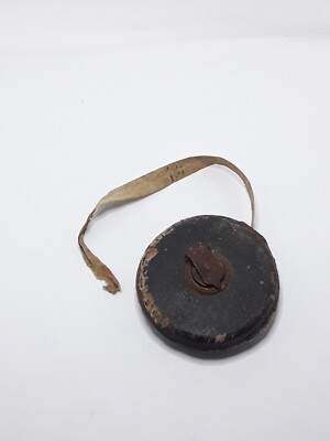 Vintage Soviet Measuring Tape Roulette Moscow Tehnotkan Gosrest Rare 1930s Old