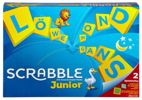 Mattel Games Scrabble Junior, Kinderspiel, Lernspiel, Brettspiel, Familienspiel - Afbeelding 1 van 4