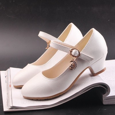 Kinder Mädchen Schuhe Prinzessin Party Festliche Hochzeit Schule Absatz