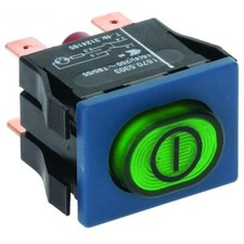 Winterhalter 3124185 Druckschalter Einbaumaß EIN-AUS Oval Grün 2NO 250V GS, GSR