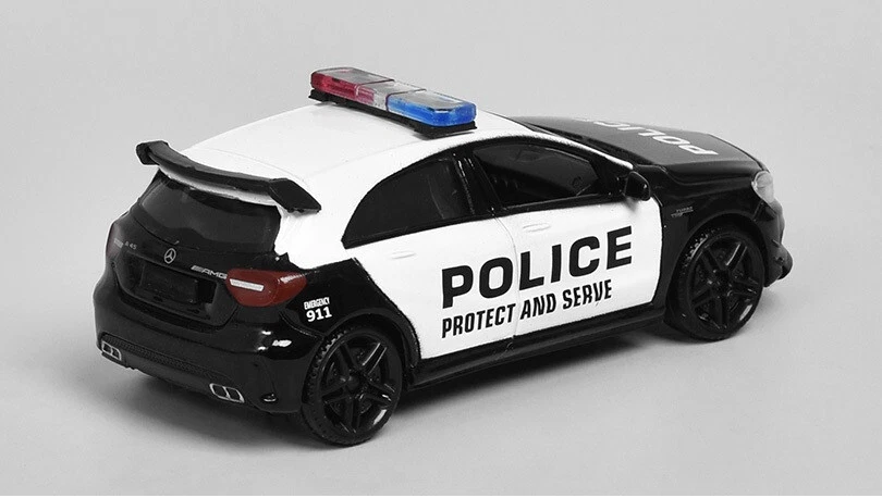 MotorMax Mercedes Benz A45 AMG Police 1:43 Scale Diecast Car US DUTIES PAID - Image 2 of 3