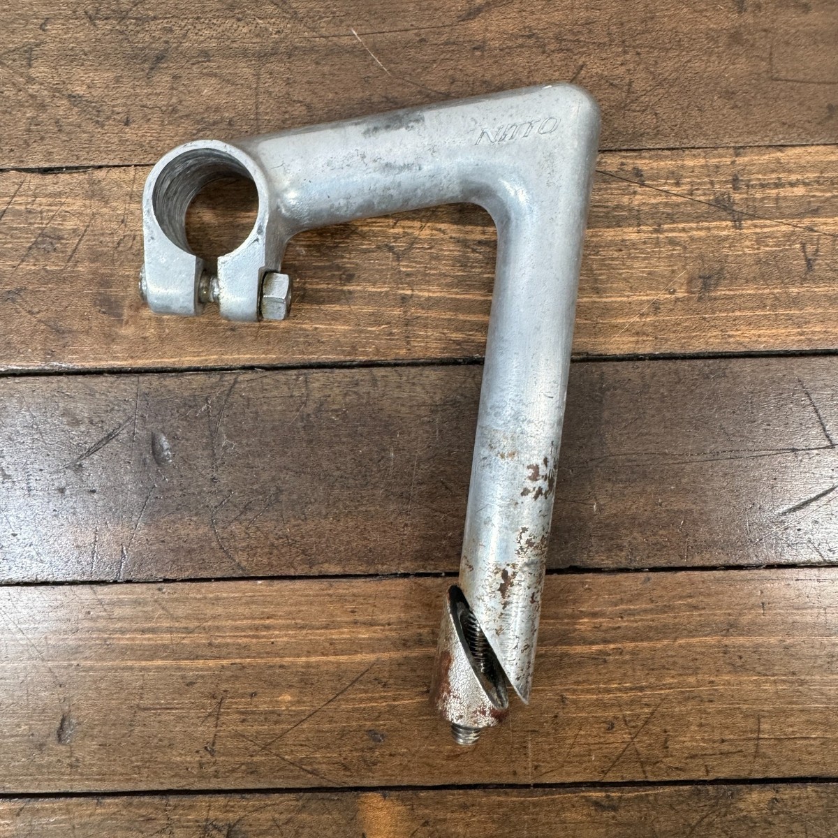 [USED] NITTO Pearl 12 φ25.4 Nitto Pearl 12 Stem 120mm 25.4mm Clamp Used Bicycle Road