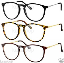 Womens Mens Vintage Nerd Geek Clear Lens Retro Cat Square Glasses
