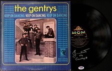 Jimmy Hart Signed The Gentrys Keep on Dancing Album Vinyl Record PSA/DNA WWE '65