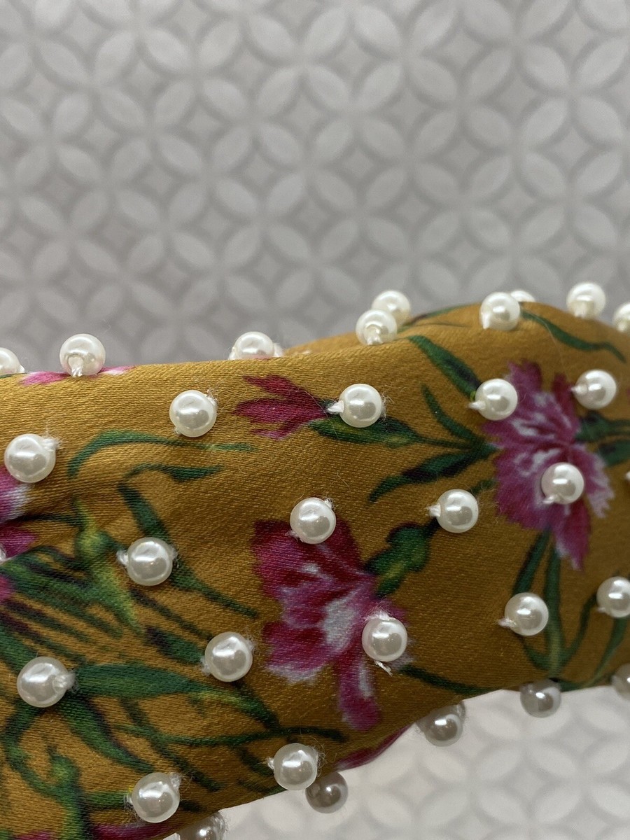 Lele Sadoughi Loveshackfancy Mini Pearl Knotted Heabdand  display picture 2