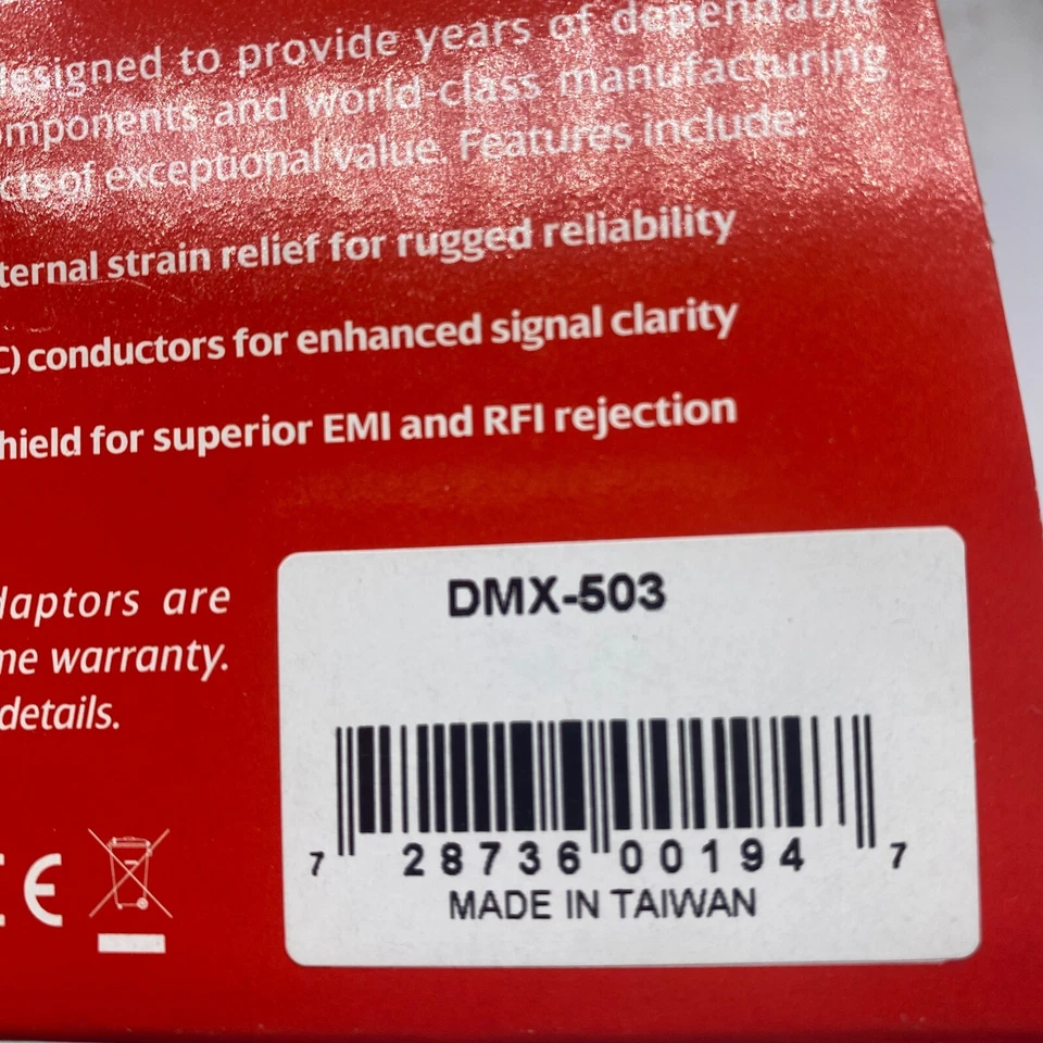 Cable Hosa DMX-503 - XLR 5 pines macho a XLR 5 pines hembra- 3 pies 27-149-003 ⭐ Foto 3 de 4