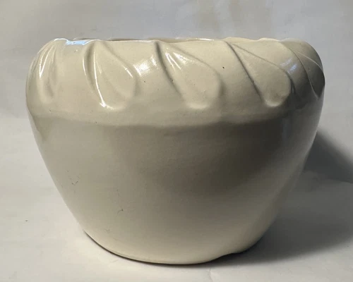 mid century Shawnee Pottery Matte white Planter