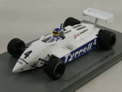 Spark Tyrrell 011 #4 Slim Borgudd Südafrika GP 1982 1/43 S7282