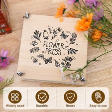 Flower Press Kit Wooden Professional Flower Leaf Press Kit Reusable DIY KQ