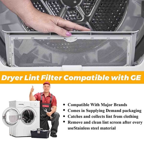 WE03X23881 Electric Dryer Lint Filter Assembly Replacement For GE GTX22EASK0WW - Picture 6 of 7