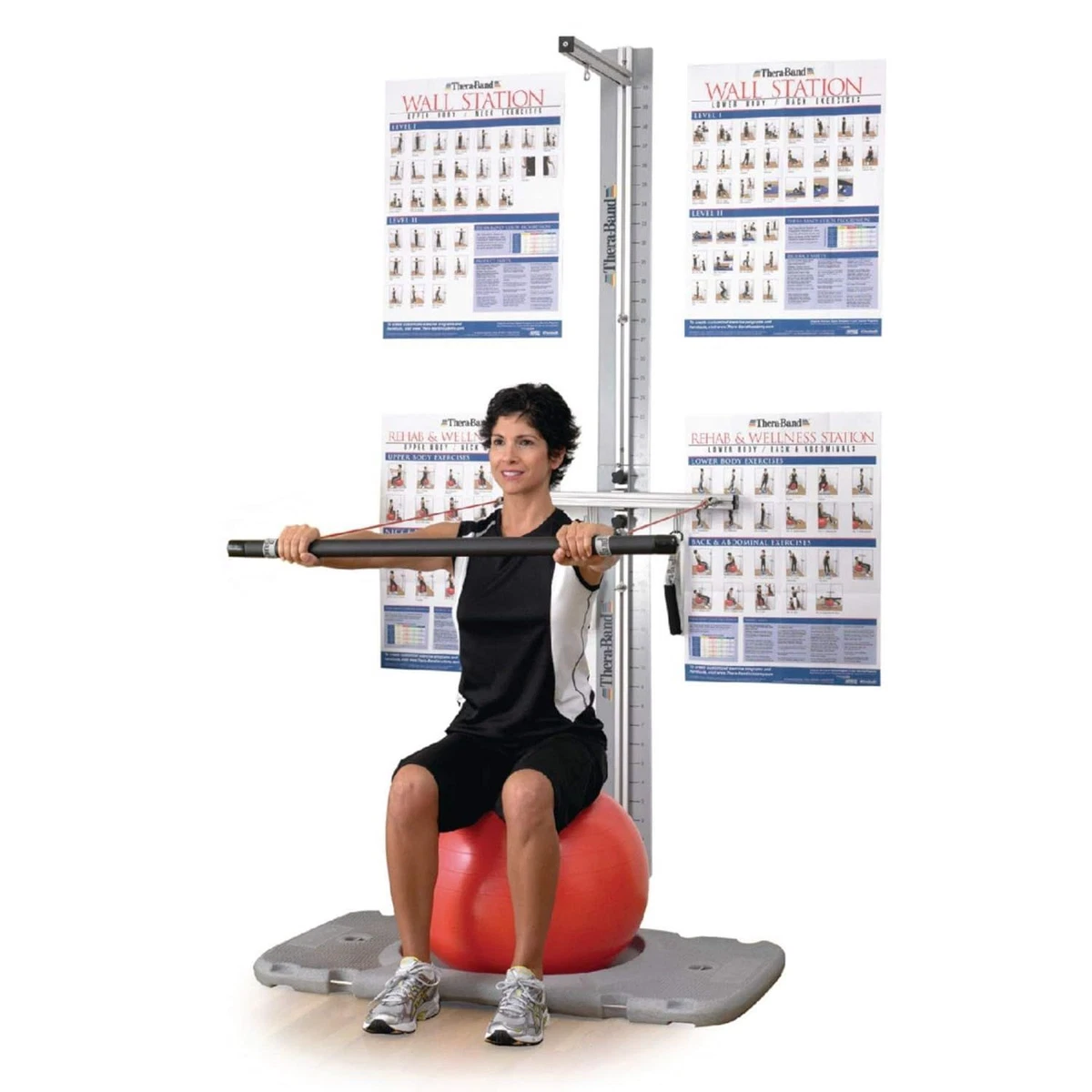 Bar attachment for resistance bands outlet