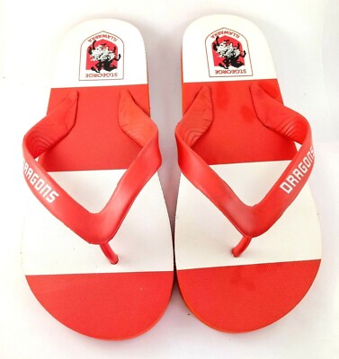 NRL George Illawarra Dragons Thongs Flip Flops Sandals US