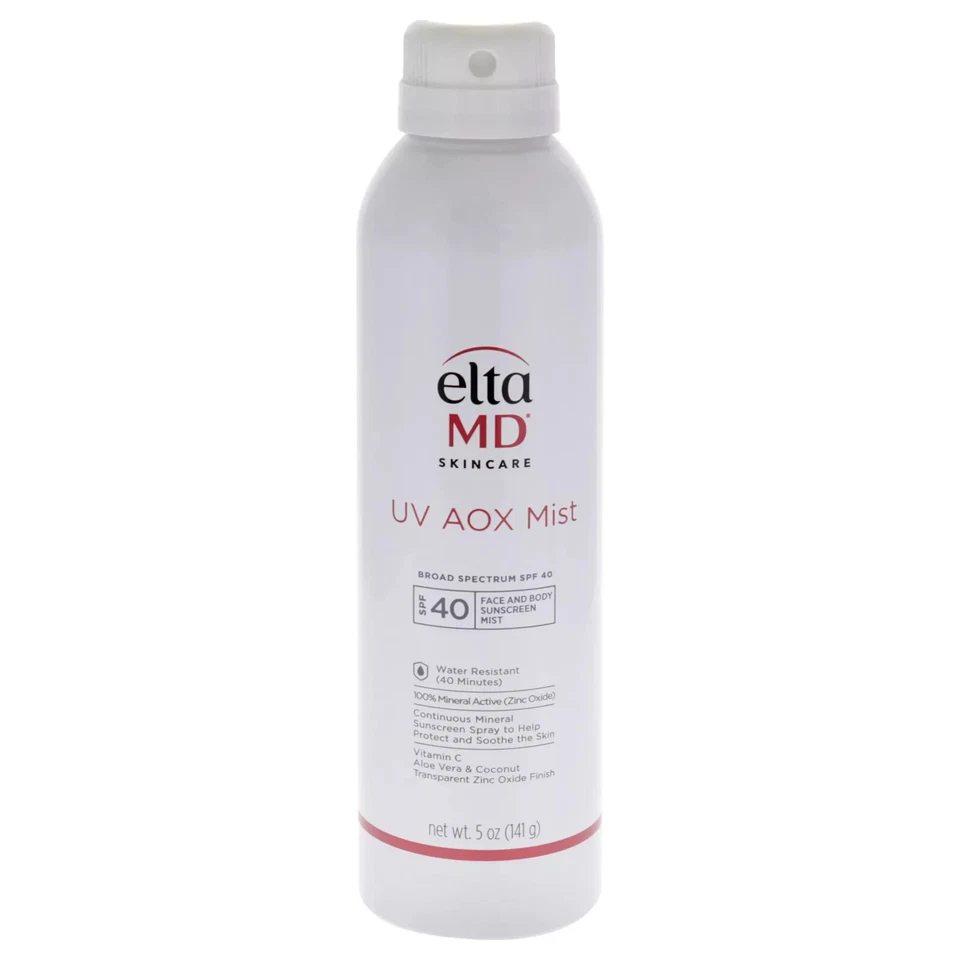 Elta MD UV AOX Mist Broad-Spectrum SPF 40 Face Body 5 oz New In Box - Fresh - Image 2 of 2