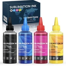 Sublimation Ink Refill Kit Inkjet Printers Heat Press Transfer