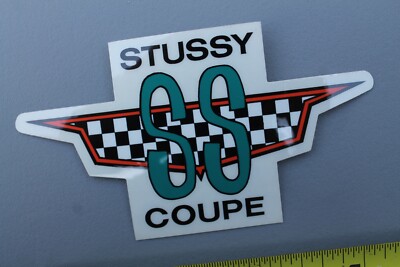 Stussy SS Coupe Surfboards Clothing 90's Checkered V53B Vintage