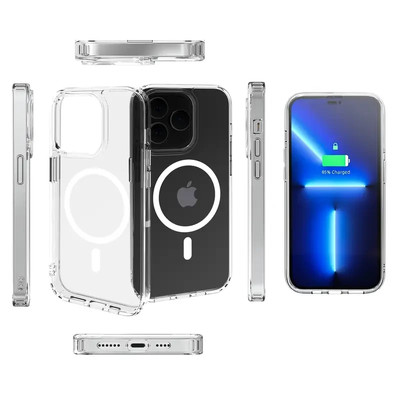 2X Apple iPhone 15 Pro Max Clear Case Compatible With MagSafe by TPU & Acrylic