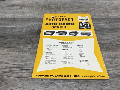 #ad Original Sams PhotoFact Auto Radio Series Book AR 157 November 1973 $7.99
